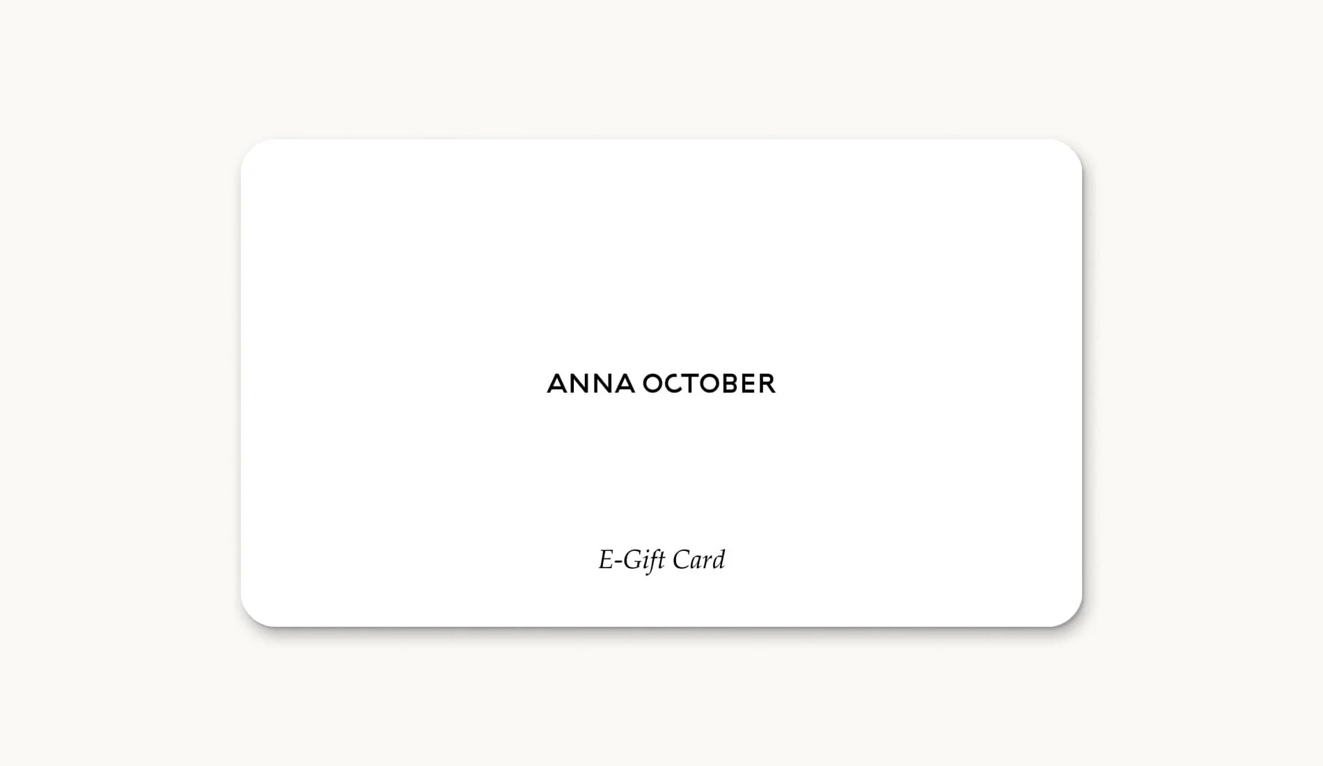 Anna October E-Gift Card
