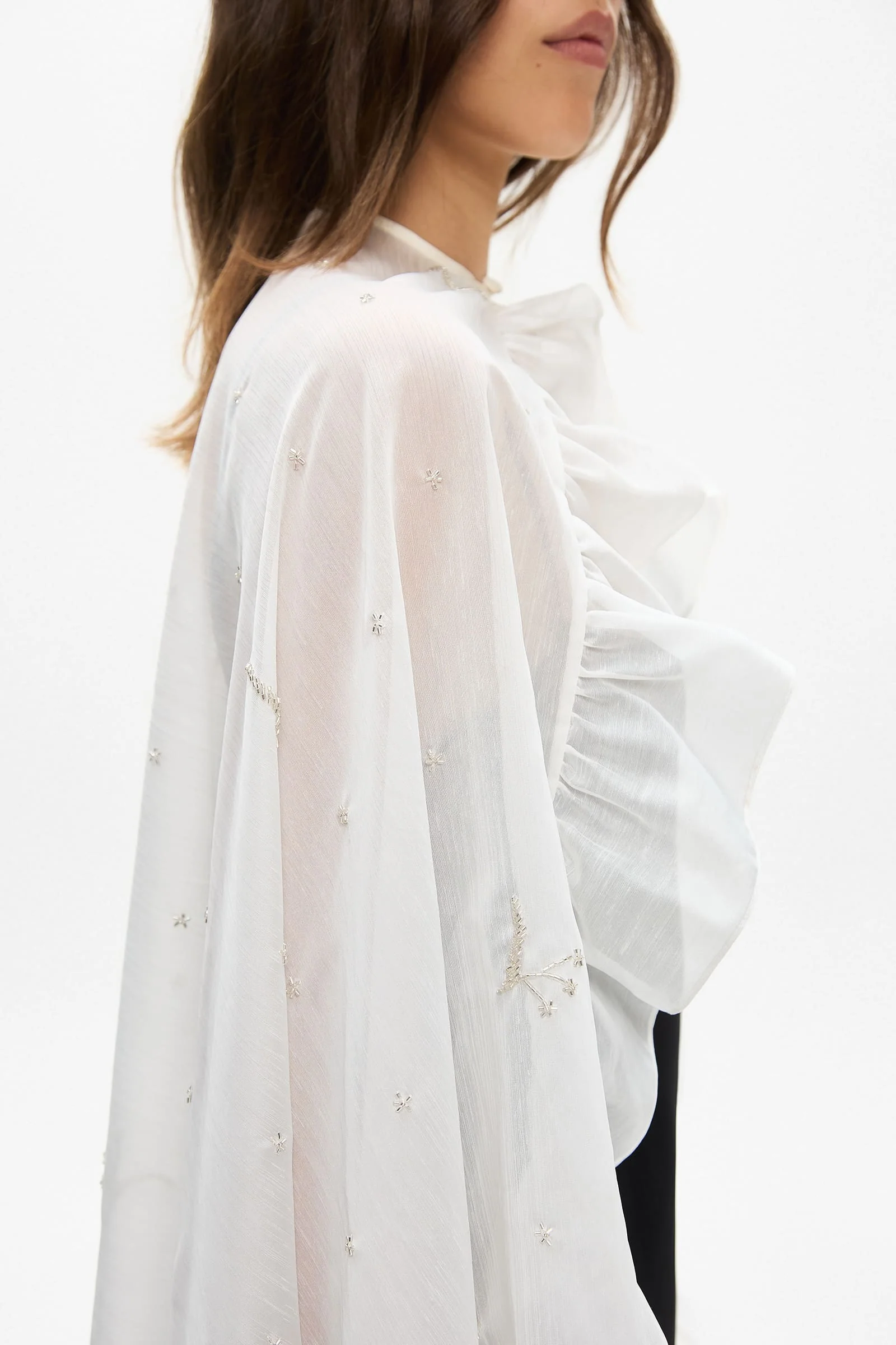 Hand-Embroidered Bernadette Cape - Image 6